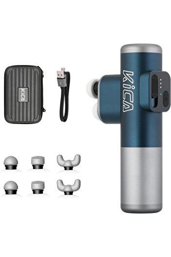 KiCa 3 Double-Head Mini Massage Gun, 10 MM Amplitude Deep Tissue Percussion Massage Gun, Super Quiet