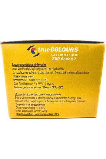 Zebra Technologies 800077-740 True Colors IX Series Color Ribbon for ZXP Series, 7 Compatible, Ymcko