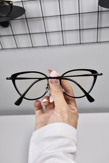 LOOKUP NEW Cat Eye 55 Ekartman Metal Transparent Women Men Unisex Blue Light Protection Screen Glasses Eyewear