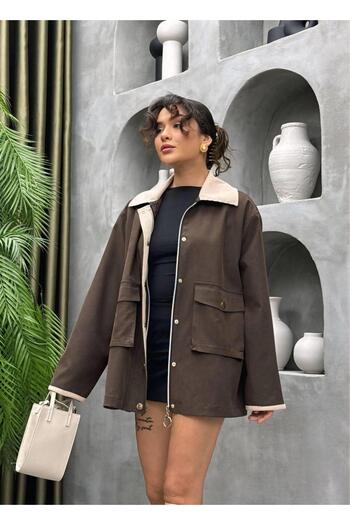 Cardella Преміум якість оксамитовий комір аналог Oversize жіночий піджак тренч кофта, сумісний з хіджабом