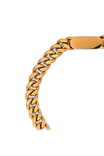 IMMACULATI Cuban Link - 18k gold plated stainless steel bracelet, waterproof, hypoallergenic
