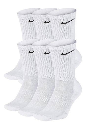Nike Sports Socks Performance Cushion, 5 Pairs, White, Size 36-43