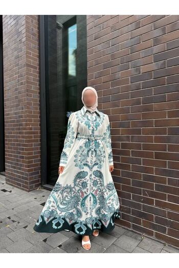 LAVİTTA Atlas Fabric Dress (Belt Included)