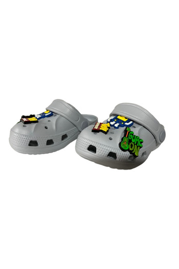 Akım Baby Kids Gray Colored Anti-Slip Orthopedic Sandals Slippers
