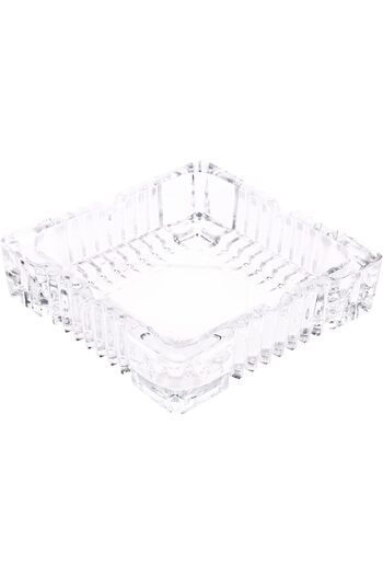 Hope Glass Ashtray L(15CM) XW(15CM) XH(4CM) transparent