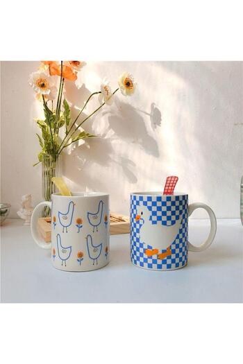 Home Duck Pattern Mug