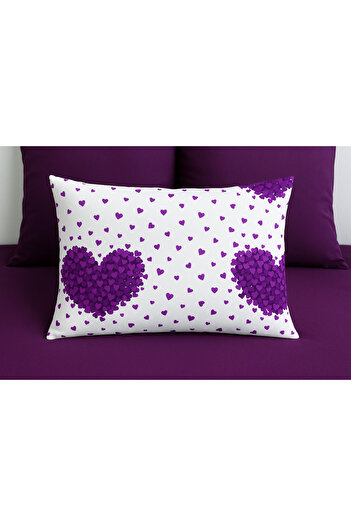 sehra Pillow Case 70% Cotton 30% Polyester Mold Rose Flower Geometric Pattern 50X70 cm Size