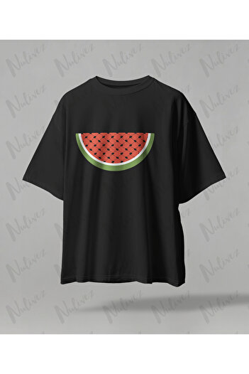 Nulivez Palestine Design Printed High Quality Compact Unisex Oversize T-Shirt