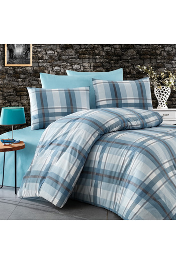 sehra Pillow Case 70% Cotton 30% Polyester Mold Rose Flower Geometric Pattern 50X70 cm Size