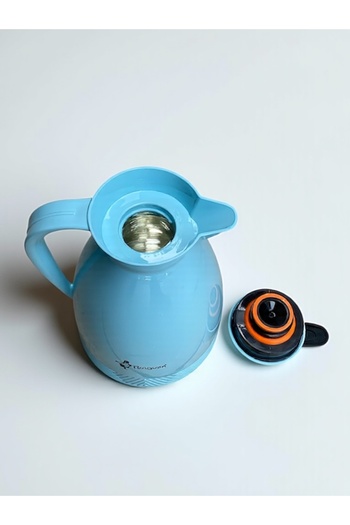 Penguen Glass Thermos with Leak-Proof Latch Lid, Keeps Cold for 12 Hours, Hot for 24 Hours, Stylish Glass Thermos 1,Lt