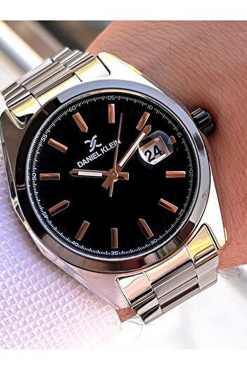 Daniel Klein Classic Men's Wristwatch Steel Band 3 Atm Water Resistant Bracelet with Gift Vs.Blkt.0606