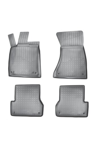 Audi Rubber Tray-type Car Mats NORM Premium, A6, 2011-2018, 4 Pieces