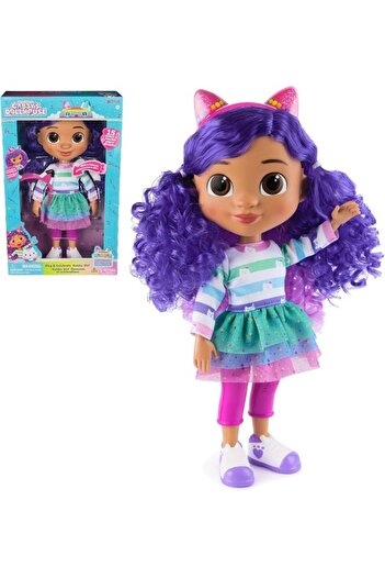 Gabby's Dollhouse Sing & Celebrate Gabby Girl Doll 33cm | Sound Effects, Music & Reversible Cat Ears