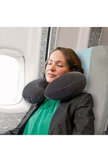 Intex Soft Velvet Travel Pillow Anthracite 36 x 30 x 10 cm -