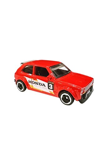 HOT WHEELS Honda Civic Custom '73, Red, Scale 1:64 - 2025 Model