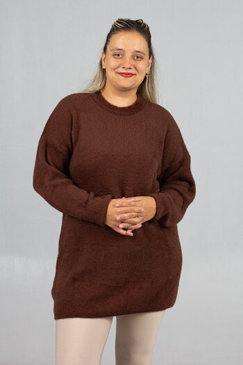 Truva XXL Warm Brown Soft Knitwear |   Comfortable Winter Fashion