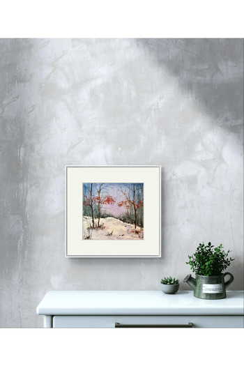 Pictura Hobby Late Autumn – Hand-painted Painting, Dimensions 20×20 cm