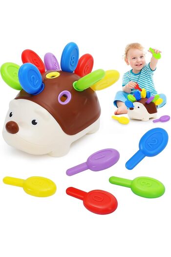 NEXIFY Toddler Educational Toy Spike Fine Motor Skills Sensory Toys for Babies10 Spikes (1-3 Years)