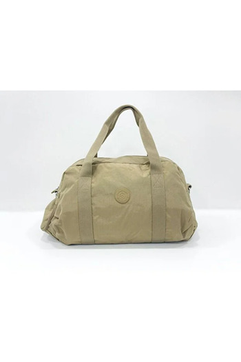 Sanmorris Unisex Crinkle Fabric Sports and Travel Bag with Shoe Compartment and Crossbody Strap