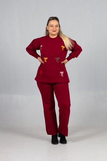 Truva XXL Comfortable Elegance: Size 40-44 Standard Fit Sweater Pants Set