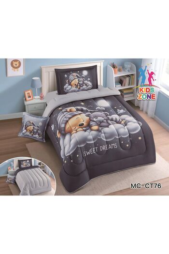 REDROSE COLOR 4-piece children's printed bedspread