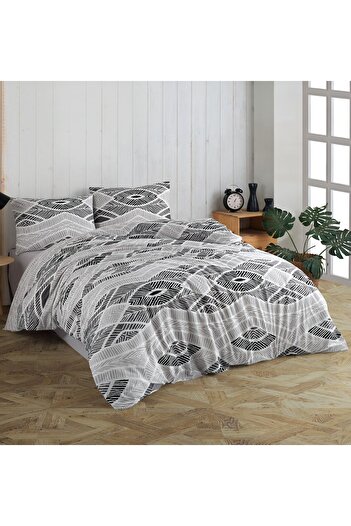 Bikaya Home Kristal Ranforce Double Duvet Cover Set |   100% Cotton |   57 Tel |   4 Pieces |   Luxury Box