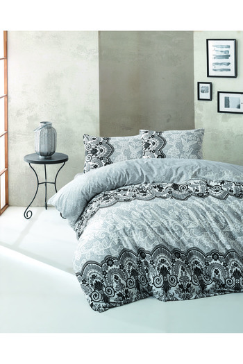 Bikaya Home Kristal Ranforce Double Duvet Cover Set |   100% Cotton |   57 Tel |   4 Pieces |   Luxury Box