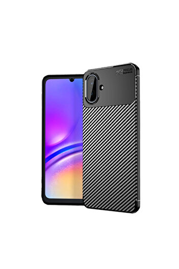 Başkenttekno Case for Samsung Galaxy A07 Case Carbon Fiber Pattern  Silicone Cover