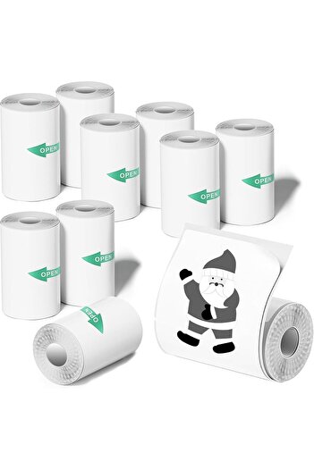 VALA Set 10 Adhesive Thermal Paper Rolls for Instant Photo Cameras and Thermal Printers, Vala® Paper