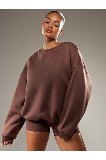 sole stories Brown Women's Premium Oversize Sweatshirt