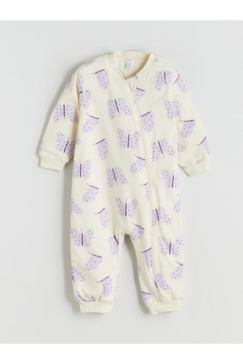 LC Waikiki Lilac Butterfly Patterned 1.6 Tog Baby Girl & Child Sleeping Bag