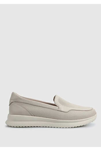 Eclipse Beige Leather Women's Shoes