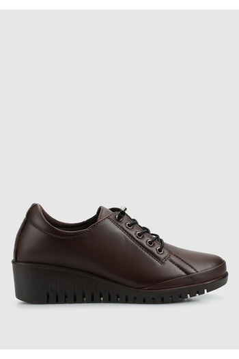 Eclipse Brown Leather Women's Shoes