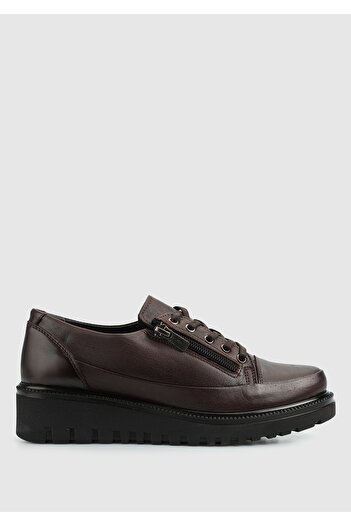 Eclipse Brown Leather Women's Shoes