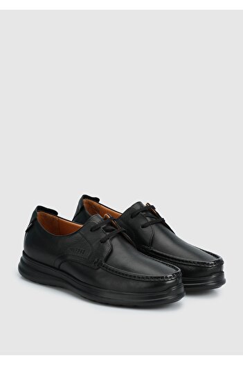 Dr.Flexer Black Leather Men's Shoes