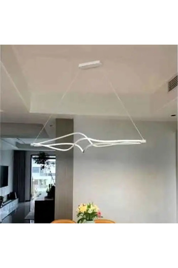 LED CONCEPT LED chandelier with three types of light, remote control, adjustable intensity, 78W, 120x17x100cm