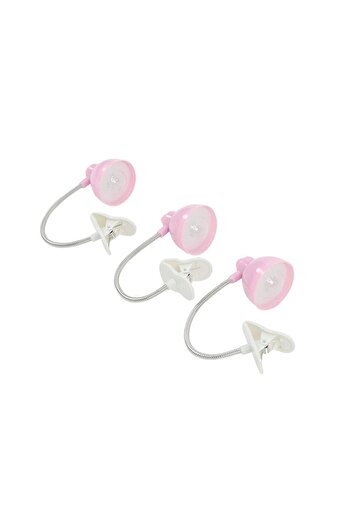 Lawazim Clip LED Light - 3 Piece Flexible Neck Reading Study Desk Lamp with Strong Clamp