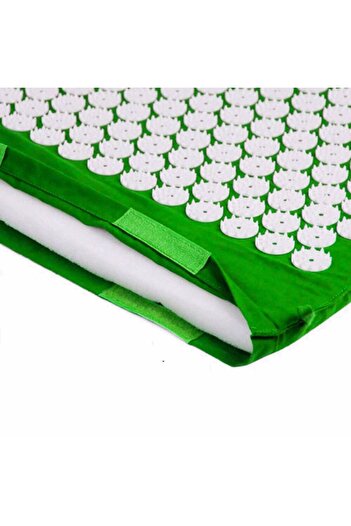 DROPY Acupuncture mattress and pillow set for pain relief, muscle relaxation, body care, green