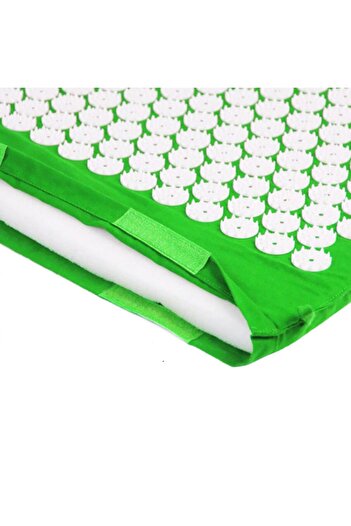 DROPY Acupuncture mattress and pillow set for pain relief, muscle relaxation, body care, green