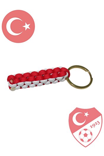 BROSA Turkey Sports Fan Keychain Bag Accessory – 550 Paracord Braided Handmade
