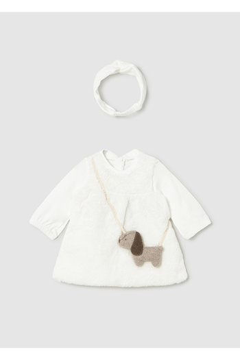 MAYORAL Newborn Baby Girl Kids Dress with Bag