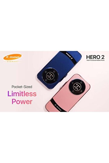 X inova Hero 2 Mobile Phone (with 3 Camera + Smart Watch + Music Player)