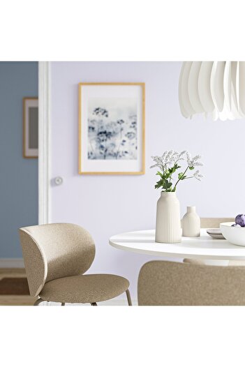 IKEA KAPKASTANJ Vase, off-white, 23 cm