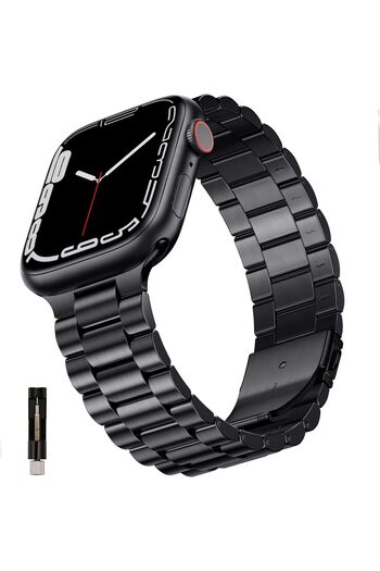 HYX Solid Thick Stainless Steel Band Compatible with Apple Watch 44mm 45mm 49mm