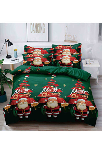 JOJO Bed linen for 2 people with elastic 180x200, ZUBI, Santa Claus, Finet, 6 pieces