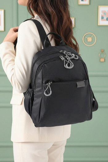 Lifonbag Women's 4 Compartment Parachute Fabric Travel Business School Backpack (30X24 cm)