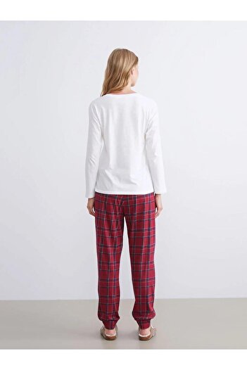 LC Waikiki Ayı Teddy Baskılı Kadın Pijama Takımı (W5)