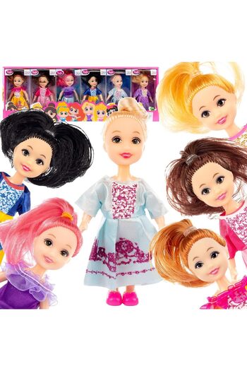 REZZOSS Colourful Dolls - Fashion Dollhouse Dolls, Princesses for Dollhouse, Dollhouse Figures