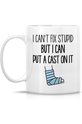 ritz Funny Orthopedic Mug - 11 oz Ceramic Coffee or Tea Cup