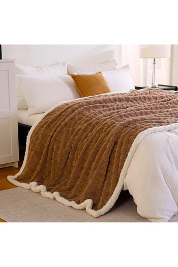 Kotonia Home Soft Cocolino two-layer duvet cover 200x230 cm and pillowcases 60x60 cm, 100% microfiber, chocolate